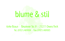 blume & stil
